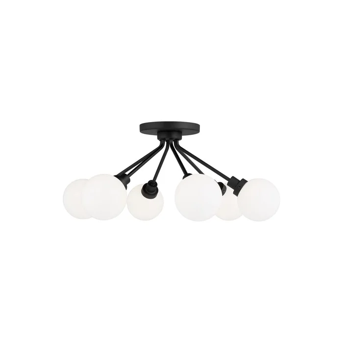 Sea Gull Donovan 6-LT Semi-Flush Mount – Midnight Black – 7000406-112