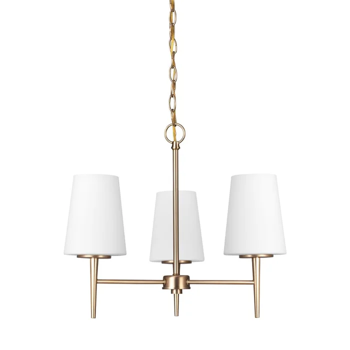 Sea Gull Driscoll 3-LT Chandelier – Satin Bronze – 3140403-848