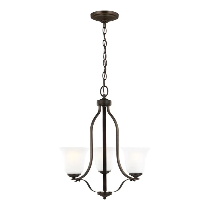 Sea Gull Emmons 3-LT Chandelier – Bronze – 3139003-710