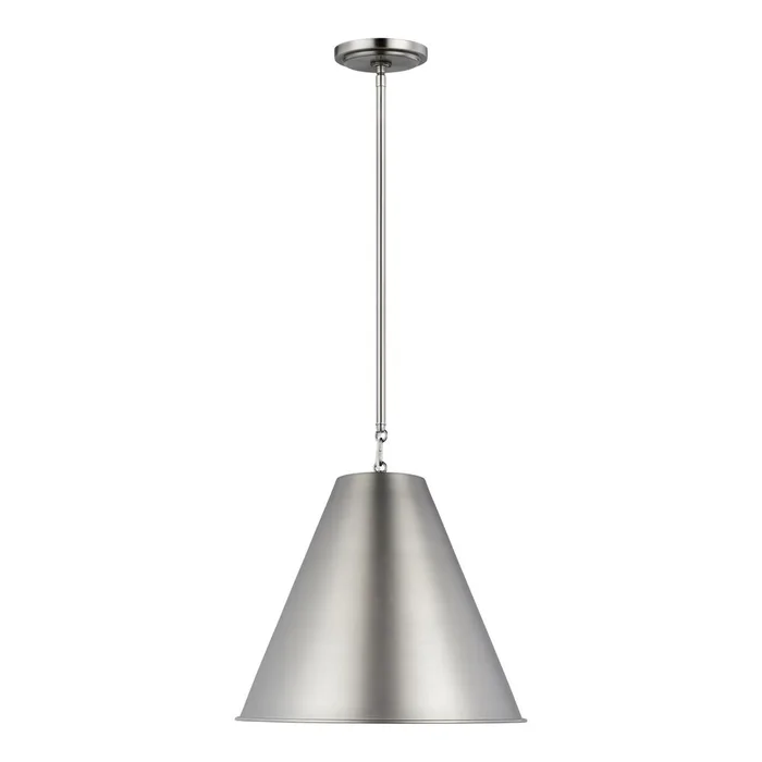 Sea Gull Gordon One Light Small Pendant – Antique Brushed Nickel – 6585101-965