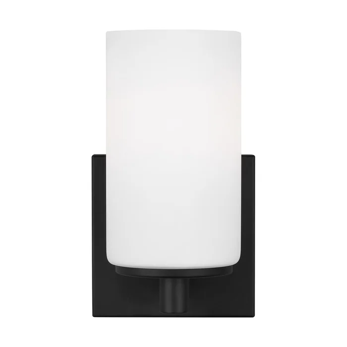 Sea Gull Hettinger 1-LT Wall / Bath Sconce – Midnight Black – 4139101EN3-112