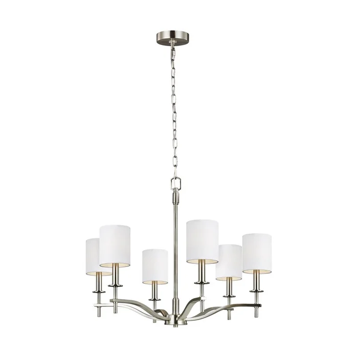 Sea Gull Hewitt 6-LT Chandelier – Satin Nickel – F3311/6SN