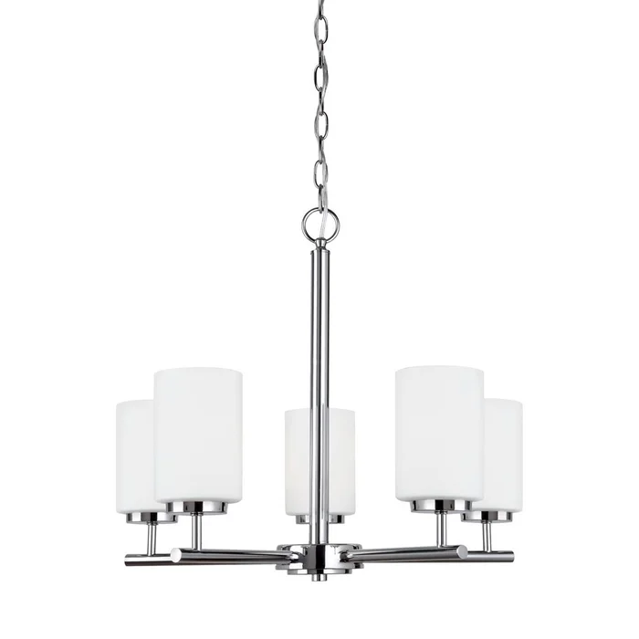 Sea Gull Oslo 5-LT Chandelier – Chrome – 31161-05