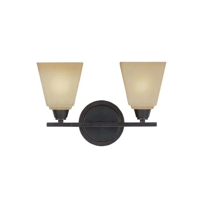 Sea Gull Parkfield 2-LT Wall/Bath Light – Flemish Bronze – 4413002EN3-845