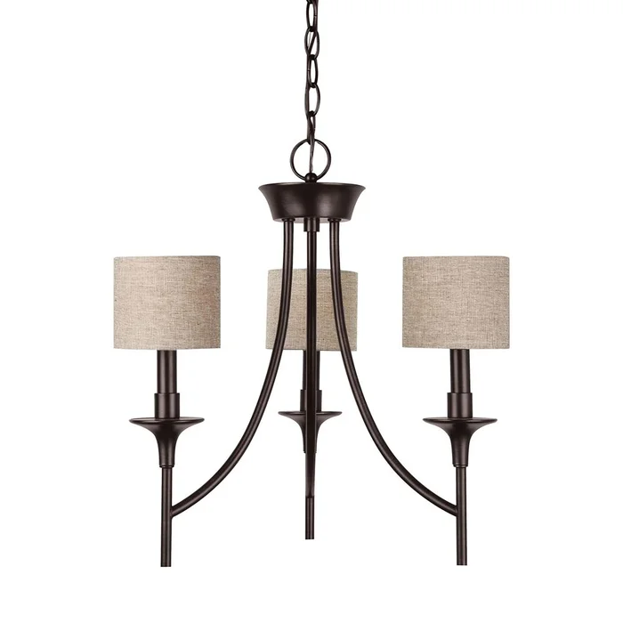 Sea Gull Stirling 3-LT Chandelier – Burnt Sienna – 31932EN-710