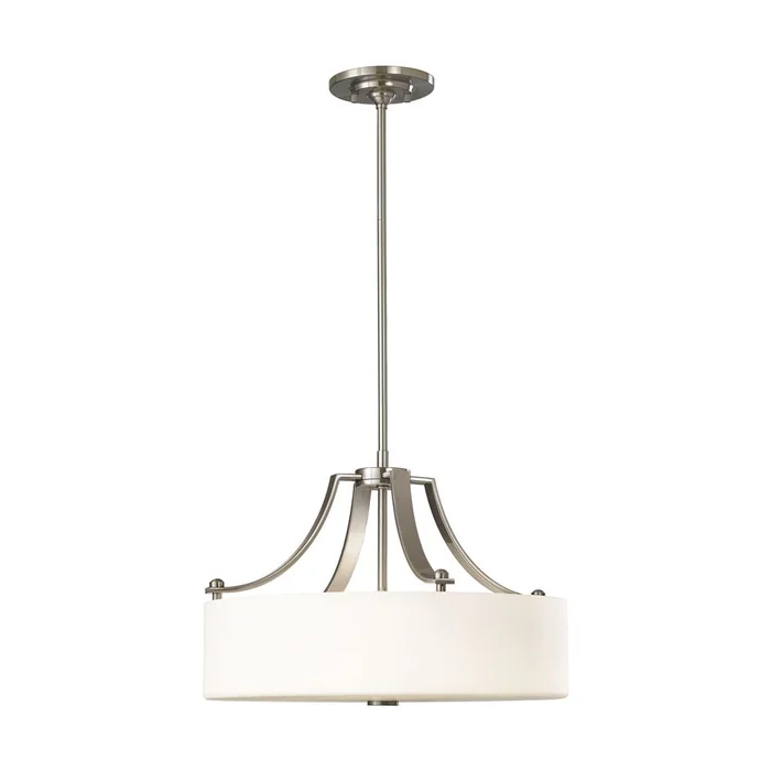 Sea Gull Sunset Drive 3-LT Pendant – Brushed Steel – F2404EN3/3BS