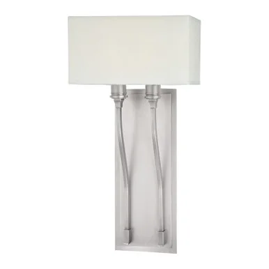 Selkirk Two Light Wall Sconce in Satin Nickel (70|642-SN)