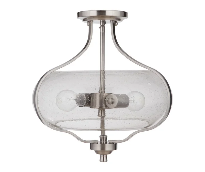 Serene Two Light Semi Flush Mount