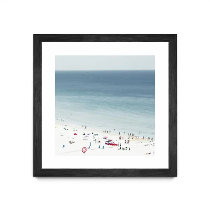 Sesimbra Ii Matted and Framed Black 30×30 Wall Art|uvre dart murale encadre noire et mate Sesimbra Ii 30×30