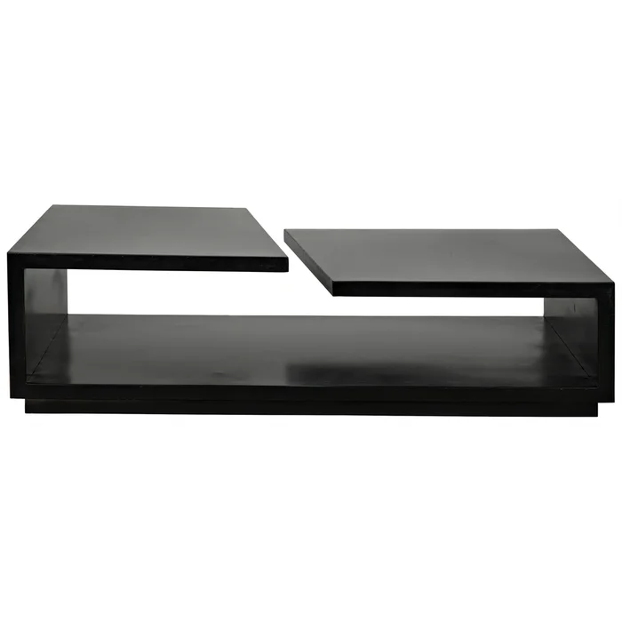 shift coffee table, black steel