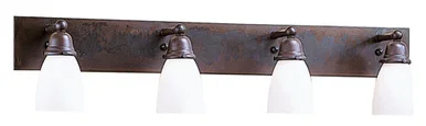 Simplicity Four Light Bath Bar in Rustic Brown (37|SLB-4-RB)
