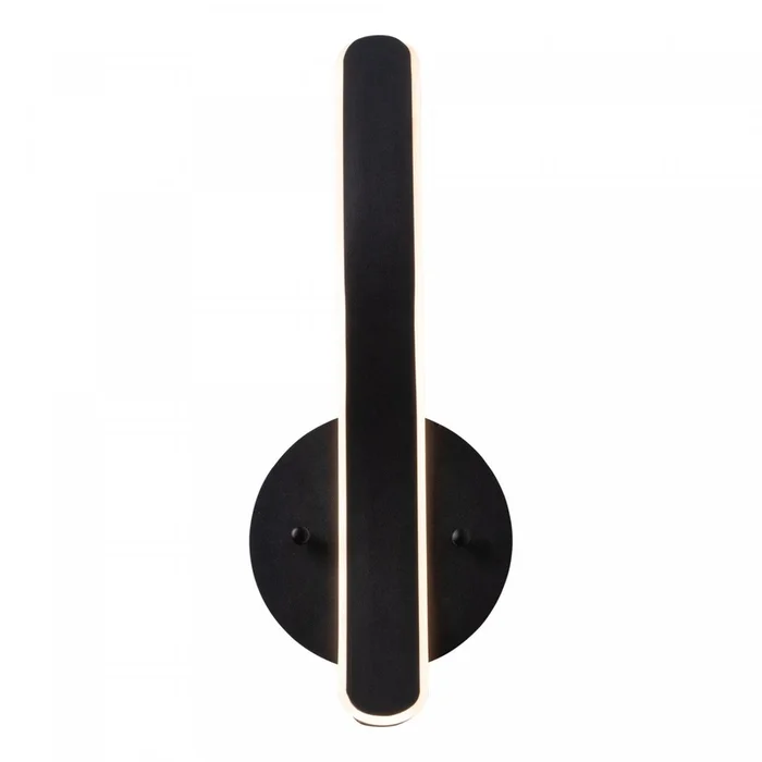 Sirius Collection Integrated LED Sconce – Black|Applique murale de la collection Sirius avec lumire DEL intgre – noire