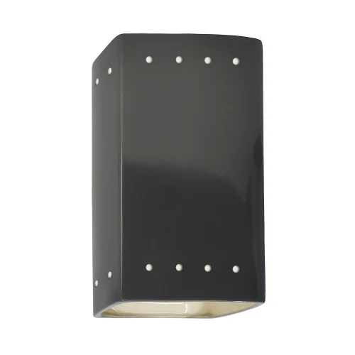 Small LED Rectangle w/ Perfs – Open Top & Bottom (254|CER-0925-GRY-LED1-1000)