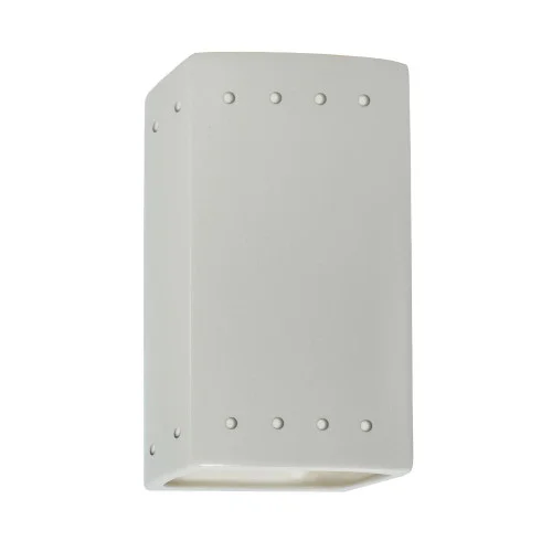 Small LED Rectangle w/ Perfs – Open Top & Bottom (Outdoor) (254|CER-0925W-MAT-LED1-1000)