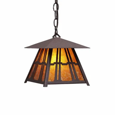 Smoky Mountain-Eastlake One Light Pendant in Rustic Brown (172|M23572AM-CH-27)