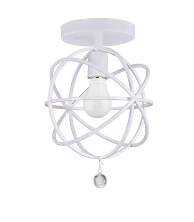Solaris One Light Semi Flush Mount in Wet White (60|9220-WW_CEILING)