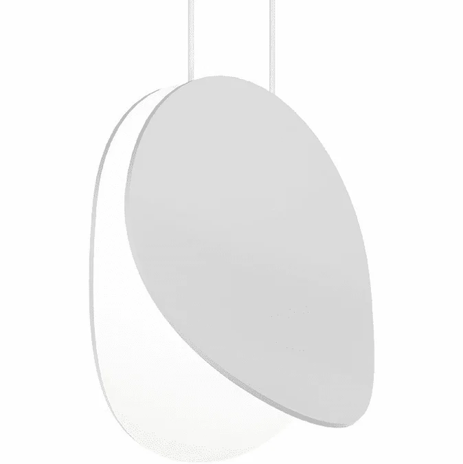 Sonneman 1765.03 Malibu Discs Modern Satin White LED 7.5″ Mini Lighting Pendant
