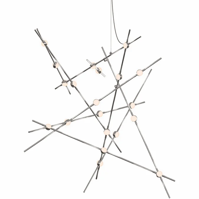 Sonneman 2152.13W-27-J20 Constellation Aquila Major Contemporary Satin Nickel LED 37″ Ceiling Chandelier