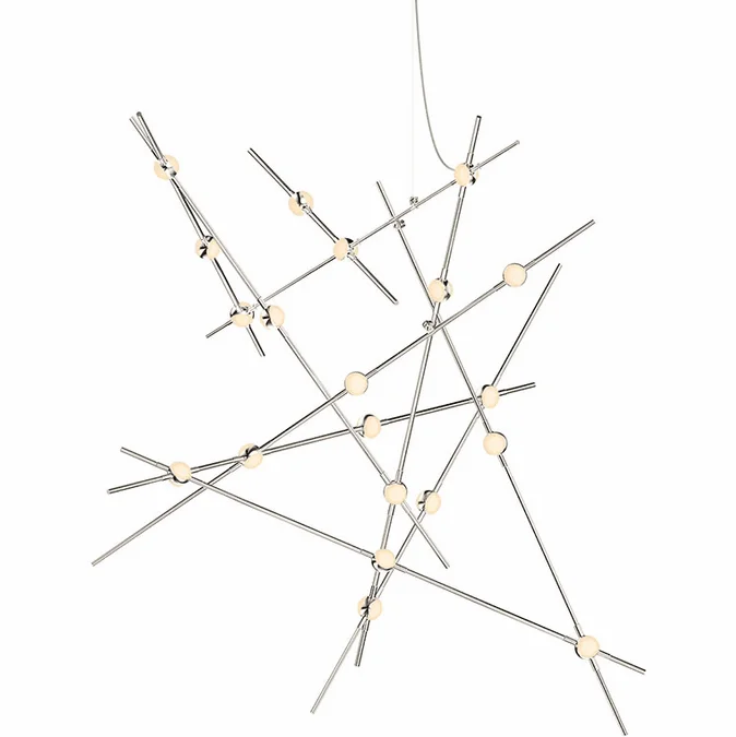 Sonneman 2152.13W Constellation Modern Satin Nickel LED Chandelier Light