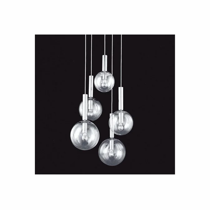 Sonneman 3765.35 Bubbles Contemporary Polished Nickel Multi Hanging Lamp