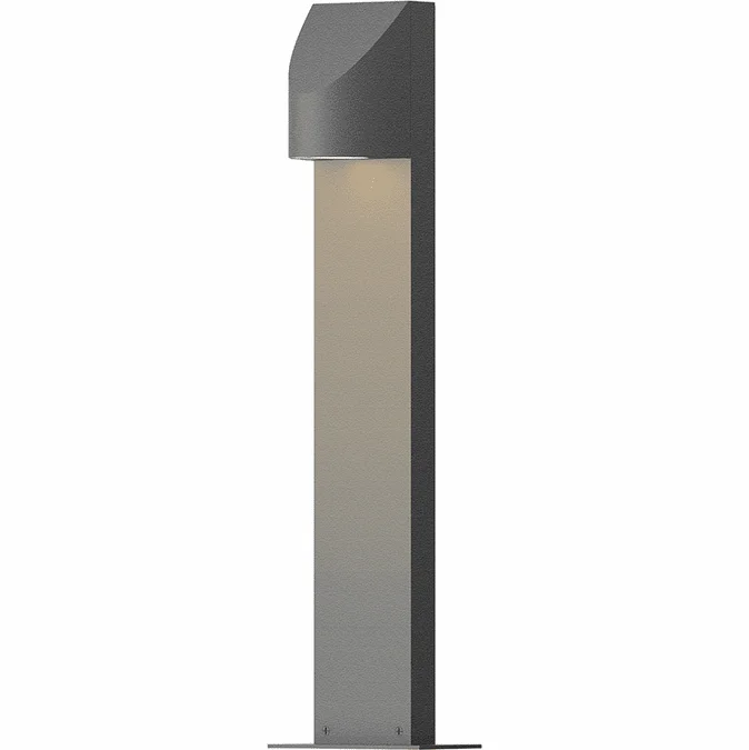 Sonneman 7312.74.WL Shear Contemporary Low Voltage Textured Gray LED Outdoor Bollard Pathway Lighting