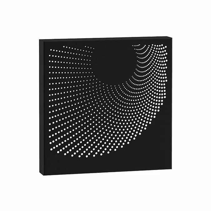 Sonneman 7456.97-WL Dotwave Modern Textured Black LED Exterior 10″ Wall Light Fixture