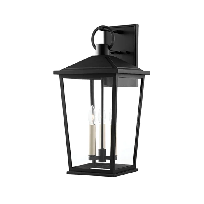 Soren Wall Sconce 3-Light Outdoor LED in Textured Black 11L x 11W x 23H