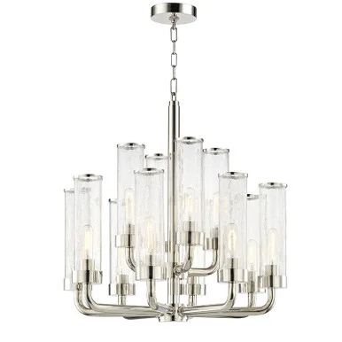 Soriano 12 Light Chandelier in Polished Nickel (70|1726-PN)