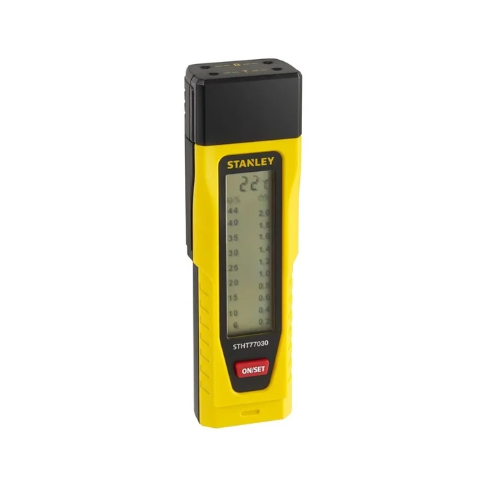 STANLEY 0-77-030 Moisture Meter for Measuring Masonry Moisture Ideal for Mortar, Concrete & Plaster with Illuminated LED Display
