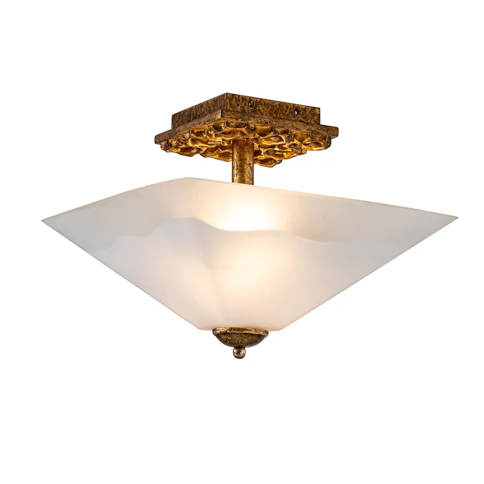 star gold flush mount