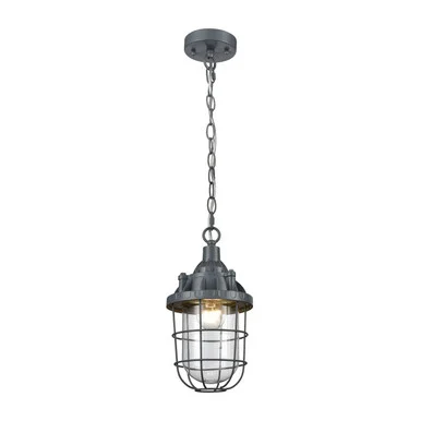 Steel Trap One Light Mini Pendant in Gray (45|1223-004)