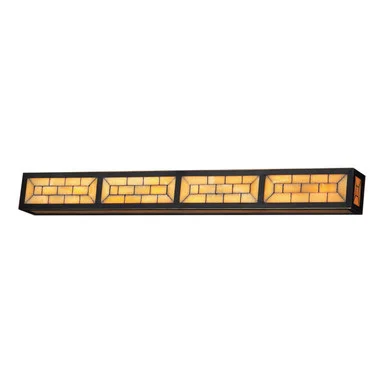 Stone Mosaic Eight Light Vanity in Aged Bronze (45|8813/8)