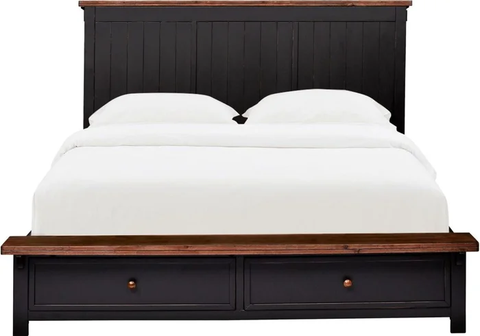 Stormy Ridge Queen Storage Bed in Chickory Black STOBL5031