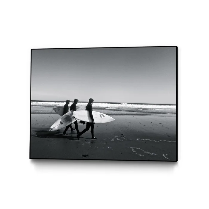 Surfers Iii Canvas Framed Black 32×24 Wall Art|uvre d’art murale sur toile encadre noire Surfers Iii 32×24