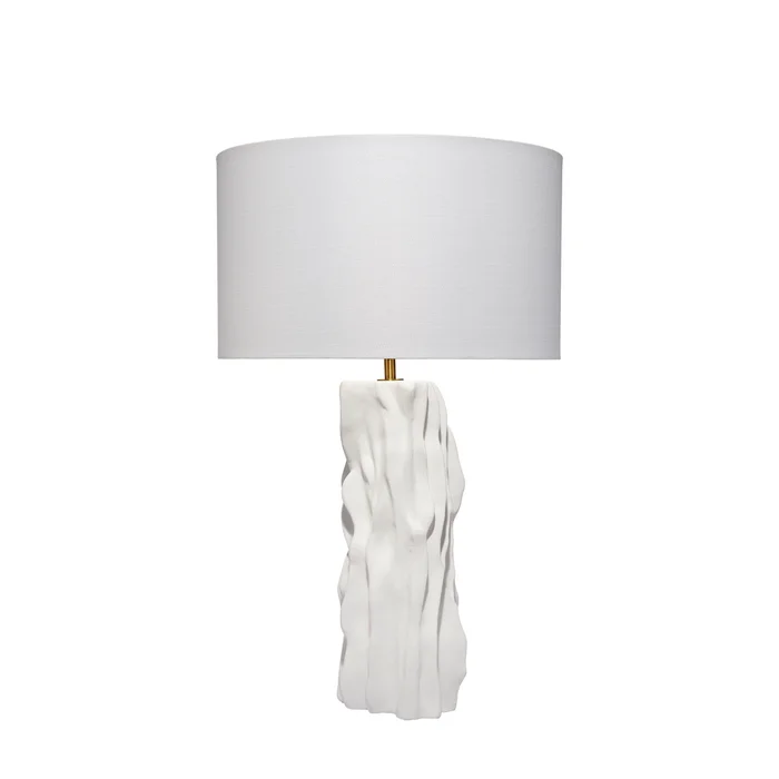 sweetwood ceramid table lamp with linen shade