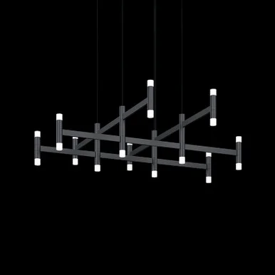 Systema Staccato LED Pendant in Satin Black (69|1792.25)