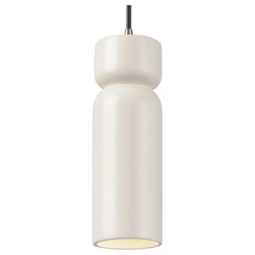Tall Hourglass LED Pendant (254|CER-6510-MAT-ABRS-BKCD-LED1-700)