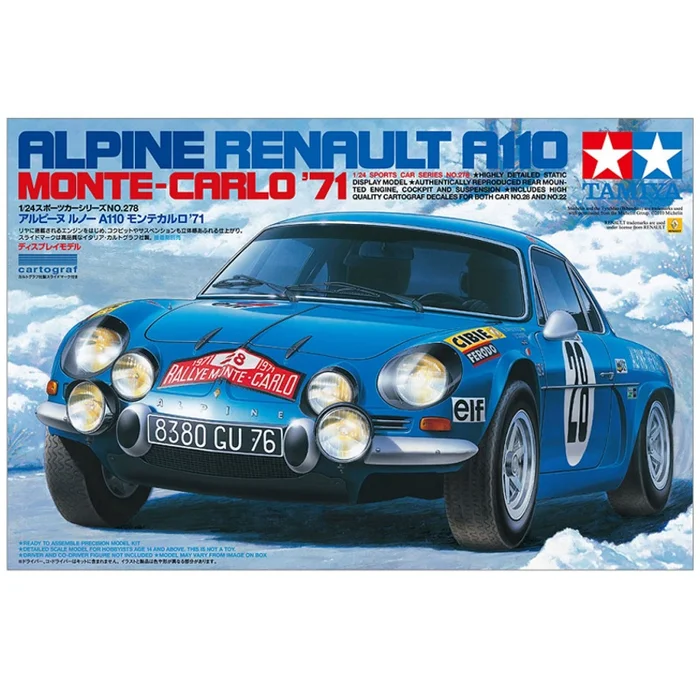 TAMIYA Alpine Renault A110 1971 Monte-Carlo 1:24 – 24278
