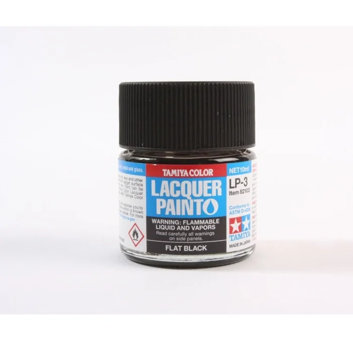 TAMIYA LP-3 Black Matt Lacquer 10ml – 82103