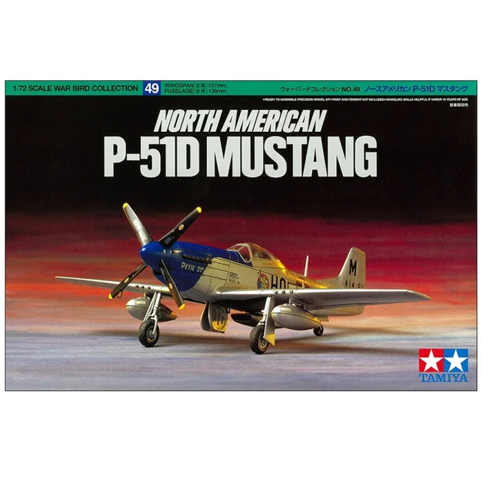 TAMIYA North American P-51D Mustang 1:72 – 60749