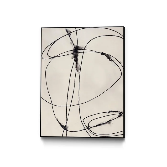 Tangled Ties Canvas Framed Black 18×24 Wall Art|uvre d’art murale sur toile encadre noire Tangled Ties 18×24