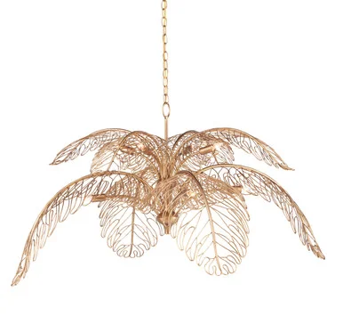 Taormina Brass Chandelier Eight Light Chandelier in Brass (142|9000-0847)