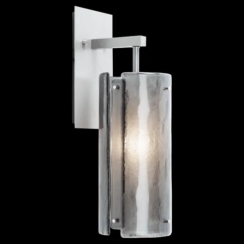 Textured Glass Sconce – 14-Inch (1289|IDB0044-14-BB-FR-E2)