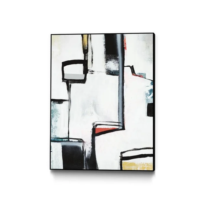 The A Line I Canvas Framed Black 24×32 Wall Art|uvre d’art murale sur toile encadre noire The A Line I 24×32