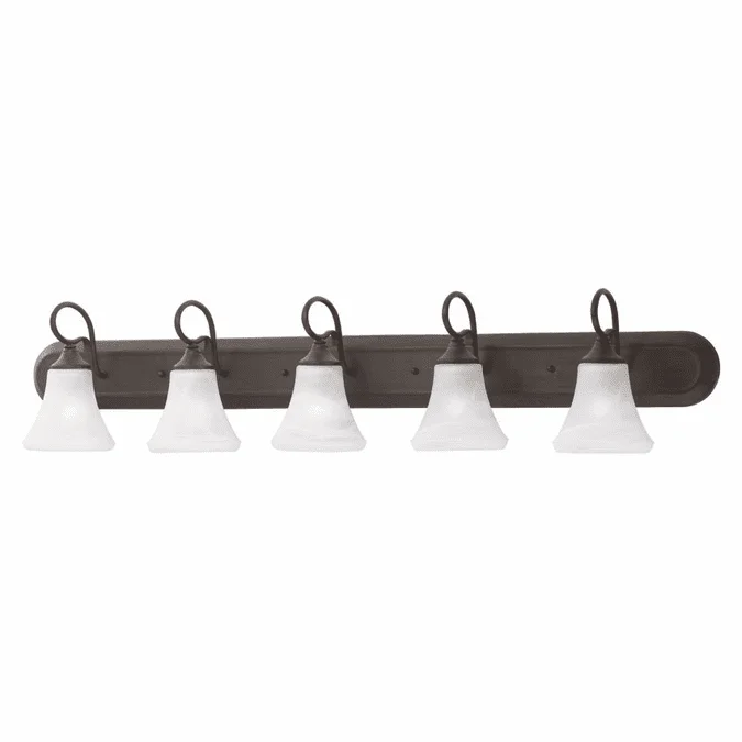 Thomas SL744563 Elipse Transitional 48 Inch Wide Painted Bronze Bathroom Lighting Fixture