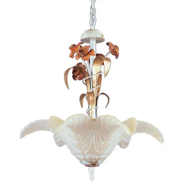 Three Light Pendant in Antique White (45|63410.)