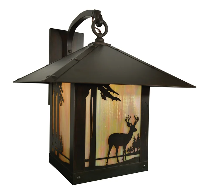 Timber Ridge One Light Wall Mount in Satin Black (37|TRB-16DRTN-BK)