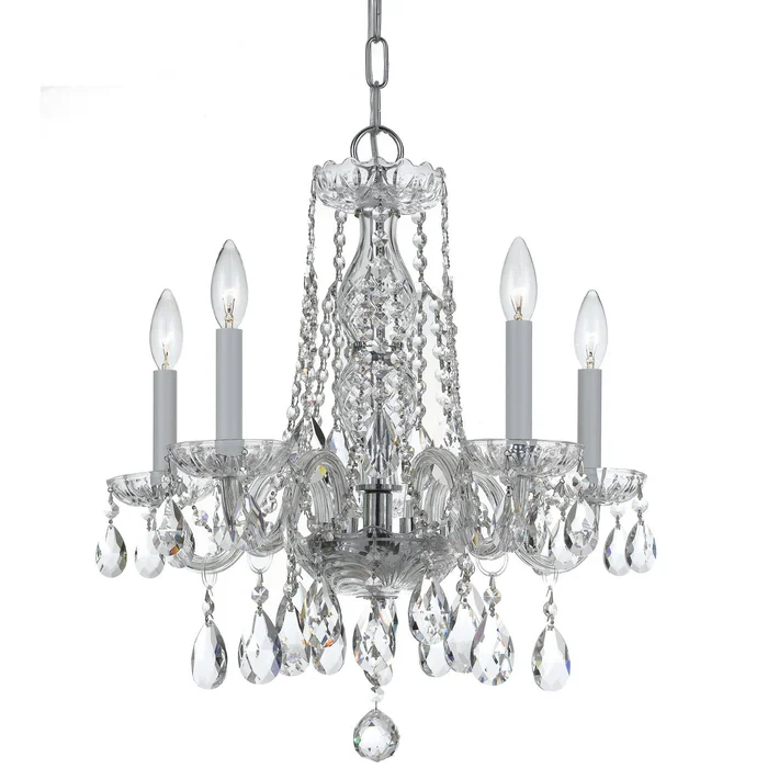 Traditional Crystal Five Light Mini Chandelier