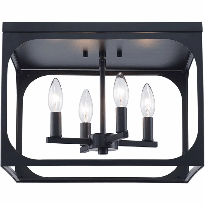Trans Globe 11711 BK Ruby Ridge Contemporary Black Overhead Lighting