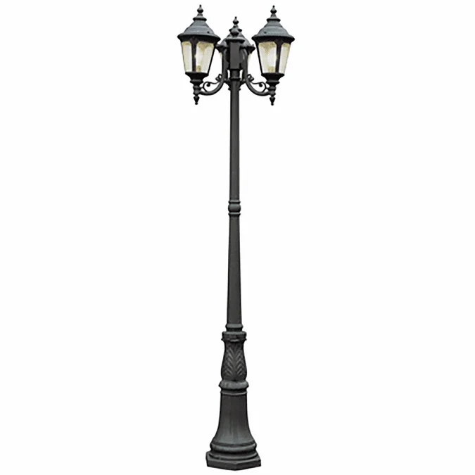 Trans Globe 5048 BK Commons Black Outdoor Post Lighting Fixture